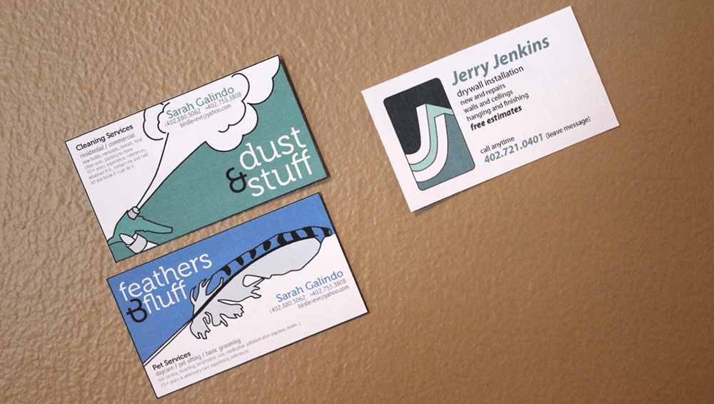 Letterpress is a great option for business cards